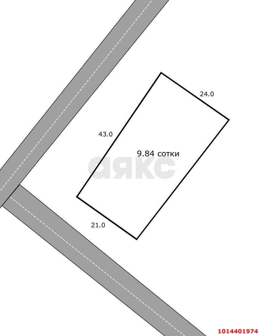Фото №4: Земельный участок 9.84 сот. - Пригородный, мкр. Карасунский внутригородской округ, ул. Фёдора Козыренко, 24