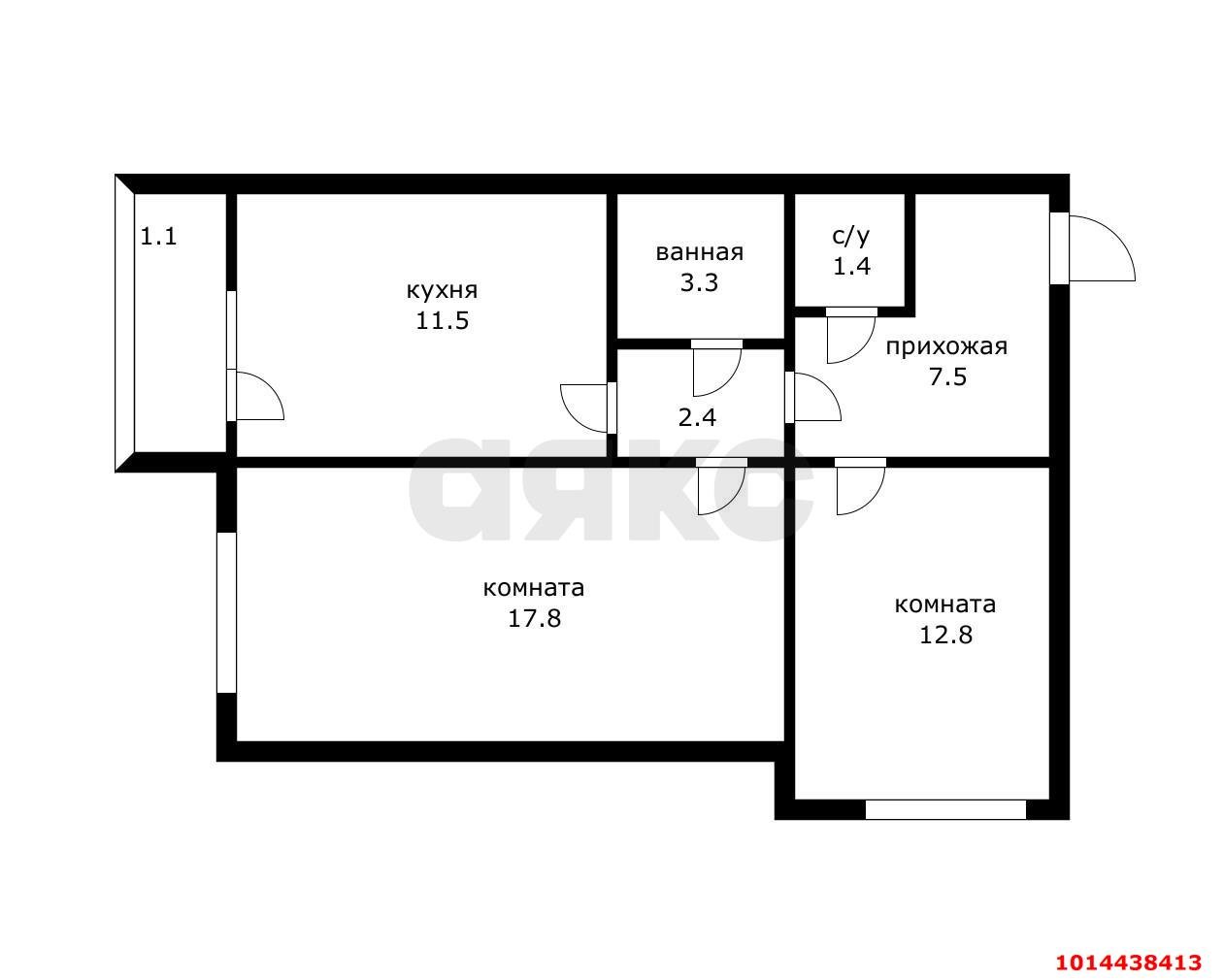 Фото №10: 2-комнатная квартира 59 м² - Краснодар, Краевая Клиническая Больница, ул. Восточно-Кругликовская, 77