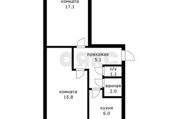 Фото №1: 2-комнатная квартира 47 м² - Краснодар, мкр. Черёмушки, ул. Бургасская, 2