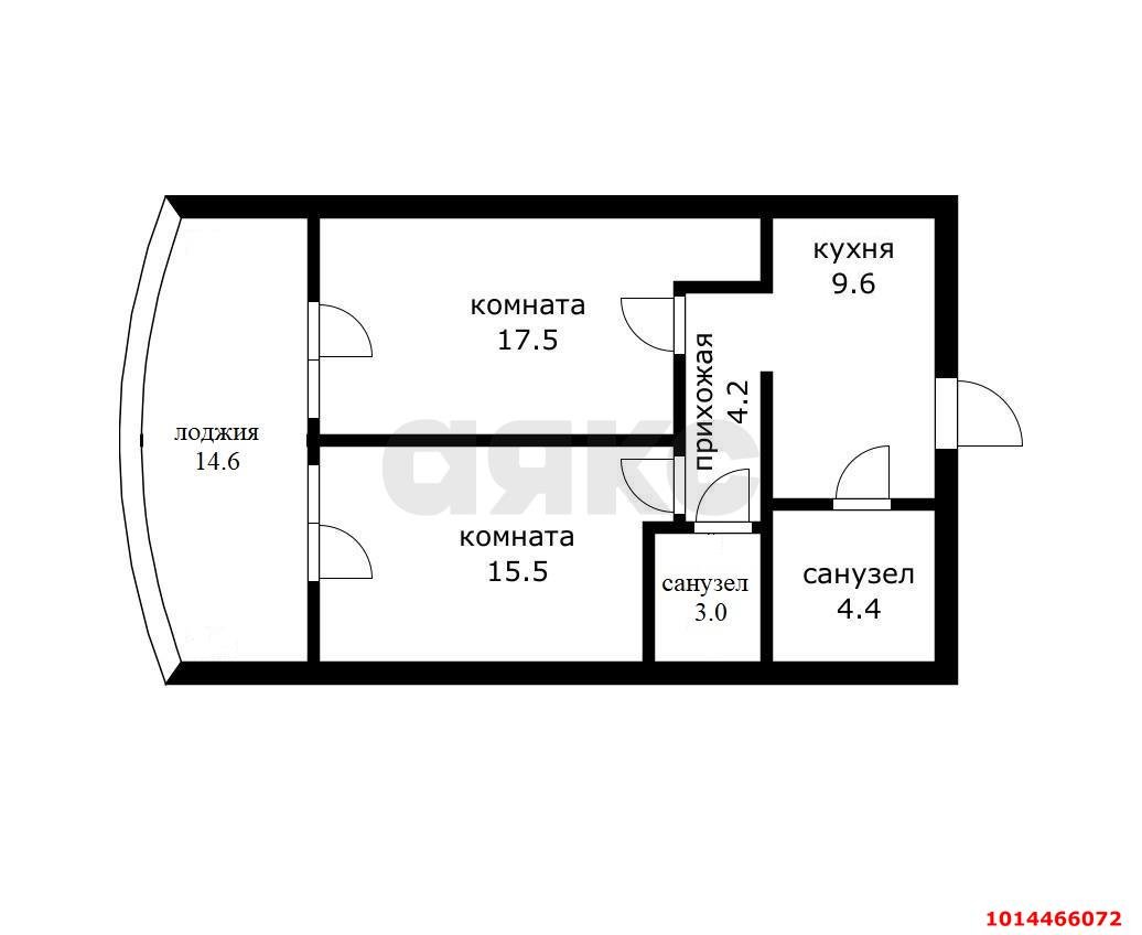 Фото №8: 2-комнатная квартира 68 м² - Сочи, Лазаревское, ул. Одоевского, 87
