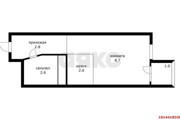 Фото №5: Студия 18 м² - Краснодар, мкр. Прикубанский внутригородской округ, ул. Митинская, 11