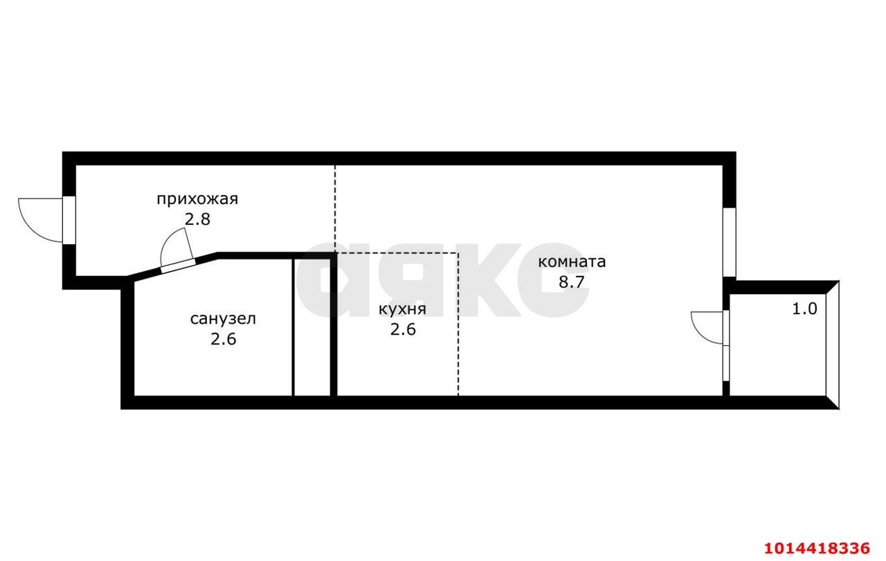 Фото №5: Студия 18 м² - Краснодар, Прикубанский внутригородской округ, ул. Митинская, 11