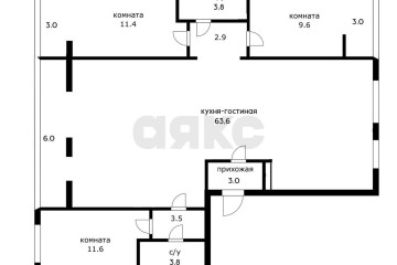 Фото №2: 3-комнатная квартира 125 м² - Краснодар, мкр. Гидростроителей, ул. имени Игнатова, 16