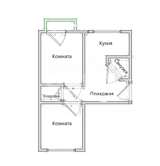 Фото №35: 2-комнатная квартира 49 м² - Темрюк, ул. Ленина, 67