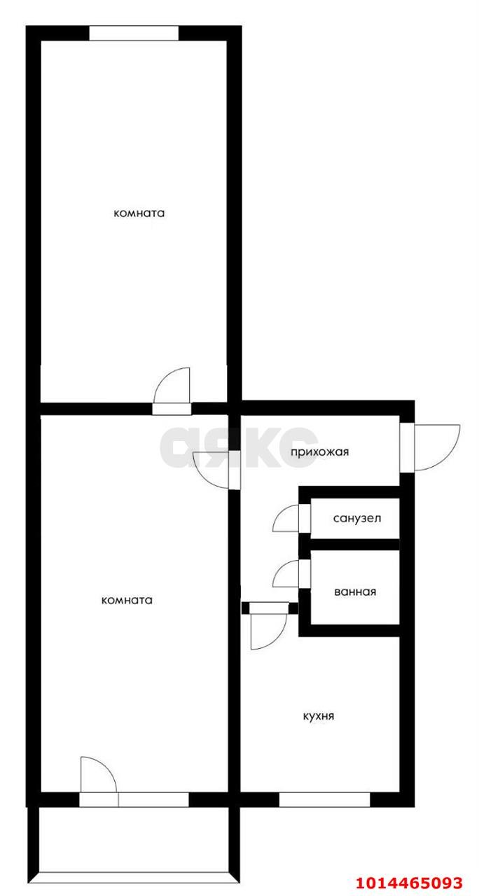Фото №8: 2-комнатная квартира 47 м² - Краснодар, Западный внутригородской округ, ул. Фёдора Лузана, 10
