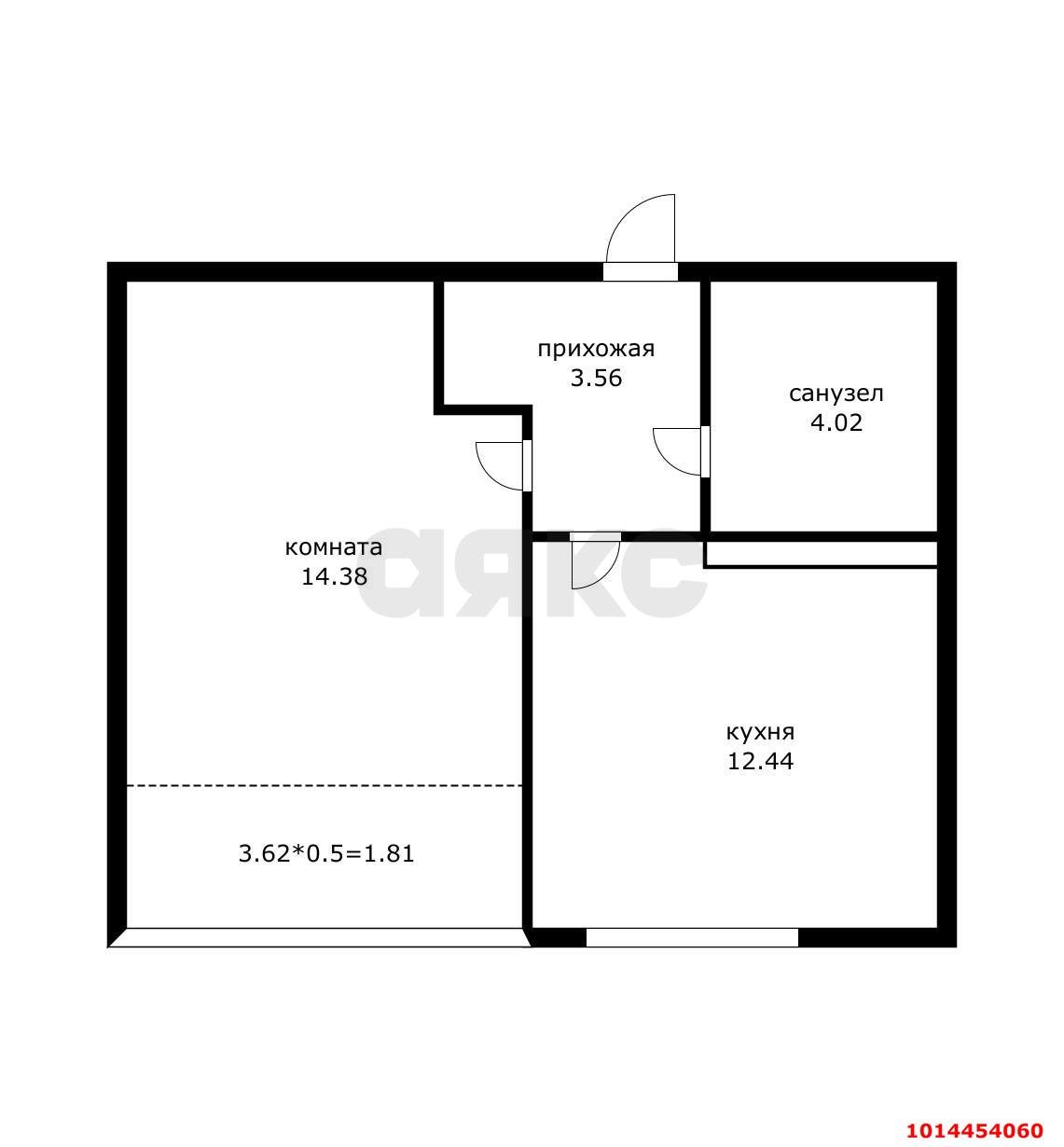 Фото №11: 1-комнатная квартира 38 м² - Краснодар, Черёмушки, ул. Обрывная, 132/1