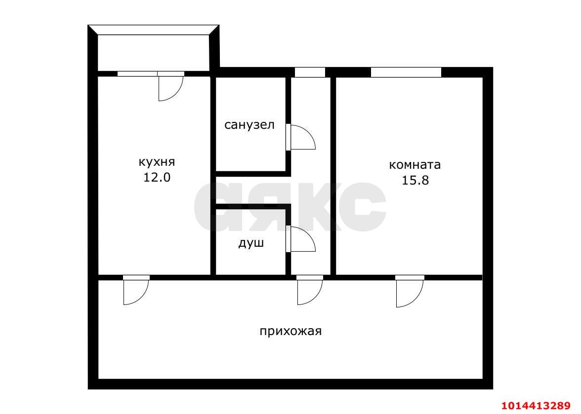 Фото №17: 1-комнатная квартира 20 м² - Краснодар, Табачная Фабрика, ул. Колхозная, 24