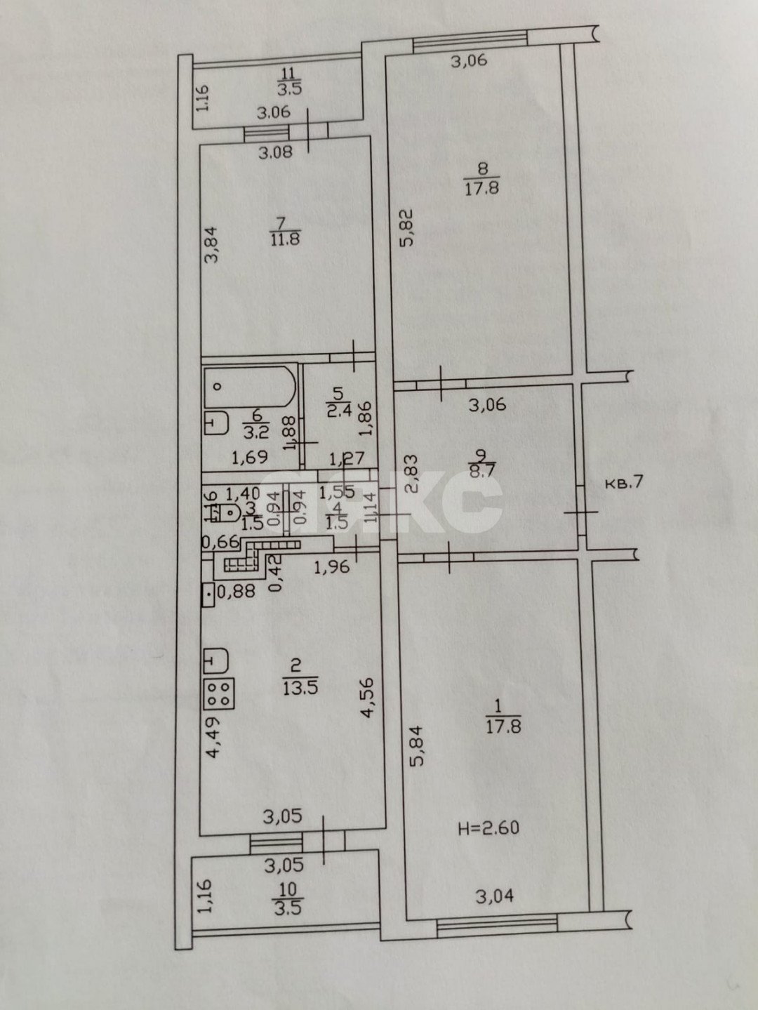 Фото №34: 3-комнатная квартира 78 м² - Темрюк, ул. Анджиевского, 55к2