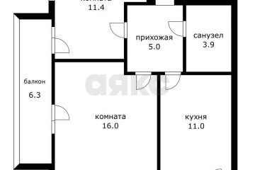 Фото №2: 2-комнатная квартира 57 м² - Краснодар, мкр. жилой комплекс Рассвет, ул. Гидростроителей, 67