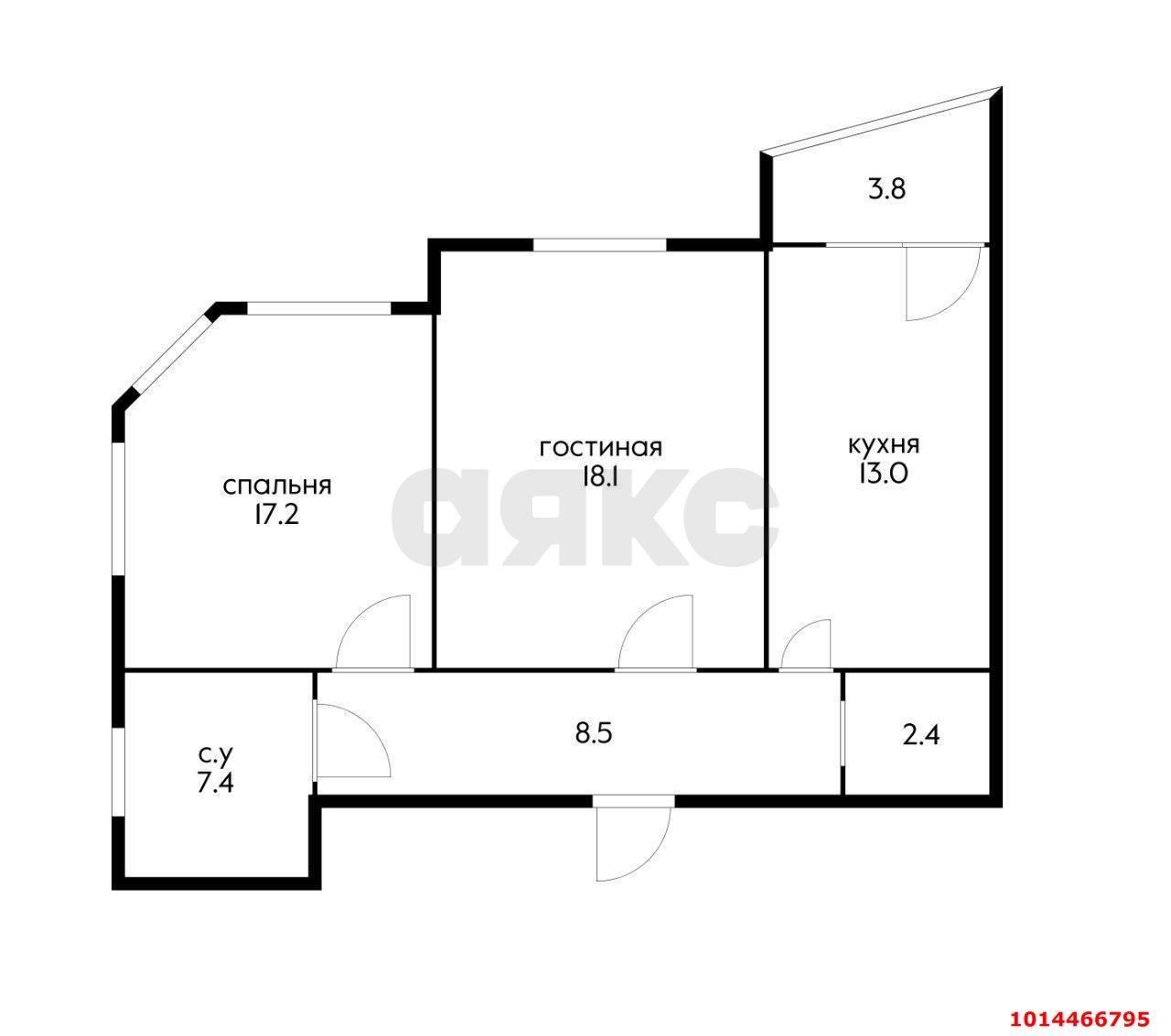 Фото №14: 2-комнатная квартира 75 м² - Краснодар, жилой комплекс Зеленодар, ул. Садовое Кольцо, 1