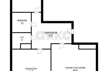 Фото №3: 2-комнатная квартира 69 м² - Краснодар, мкр. жилой комплекс Свобода, ул. Домбайская, 55к5