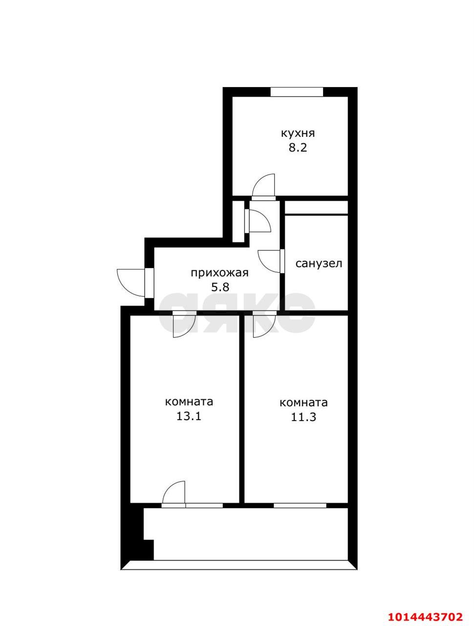Фото №13: 2-комнатная квартира 44 м² - Краснодар, Пашковский, ул. Фадеева, 413