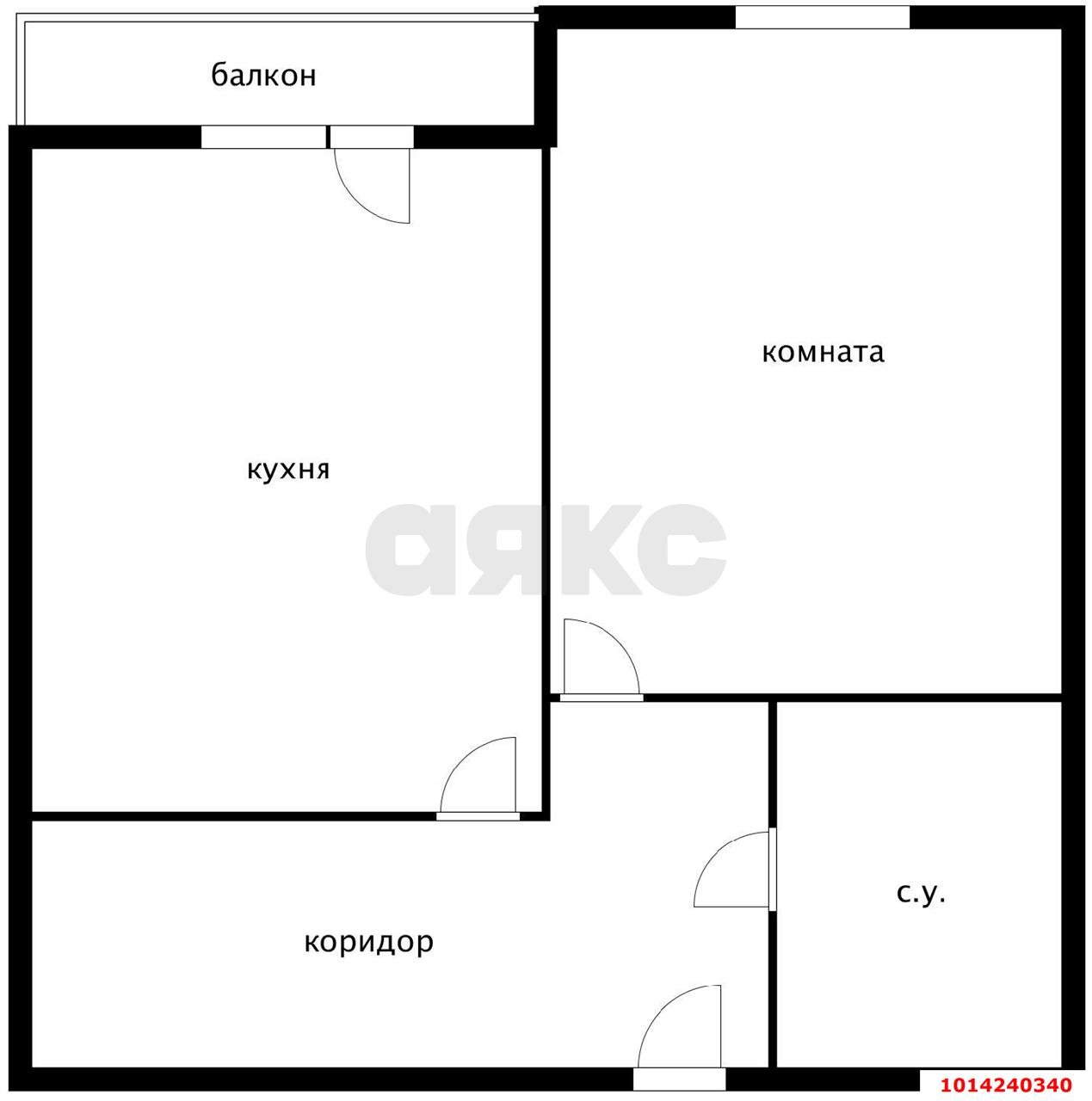 Фото №5: 1-комнатная квартира 44 м² - Яблоновский, жилой комплекс Компаньон-Сити, ул. Шоссейная, 63к1