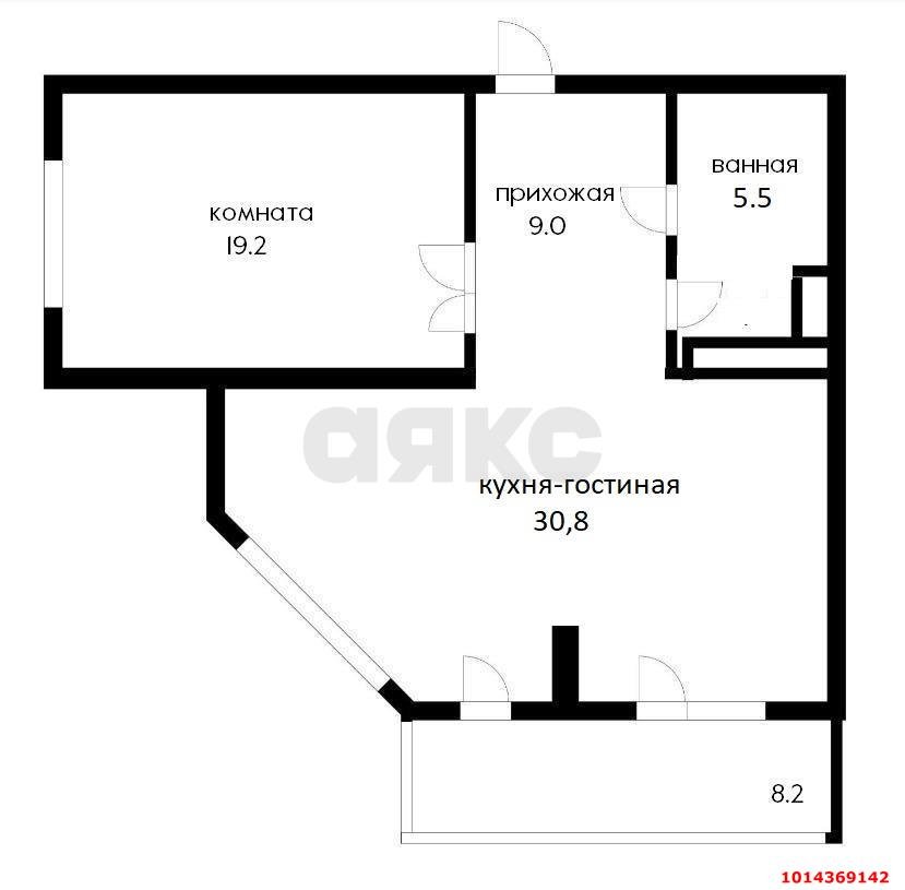 Фото №15: 2-комнатная квартира 72 м² - Краснодар, жилой комплекс Береговая-2
