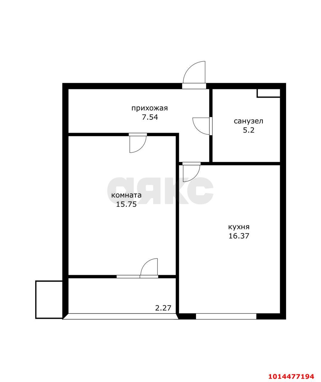 Фото №7: 1-комнатная квартира 50 м² - Краснодар, жилой комплекс Стрижи, ул. Автолюбителей, 1Г