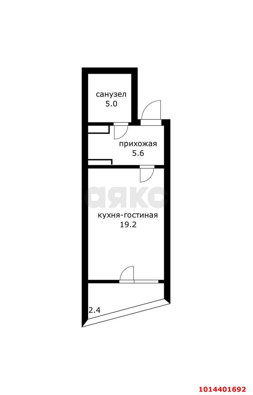 Фото №10: Студия 35 м² - Краснодар, Карасунский внутригородской округ, мкр. жилой комплекс Сказка Град, ул. имени В.Н. Мачуги, 166к2