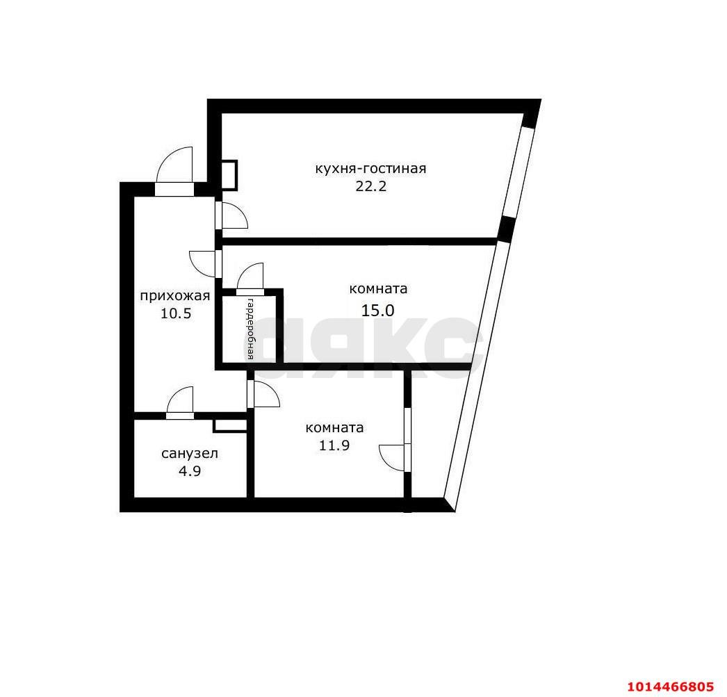Фото №19: 2-комнатная квартира 70 м² - Краснодар, жилой комплекс Сказка Град, ул. имени В.Н. Мачуги, 166