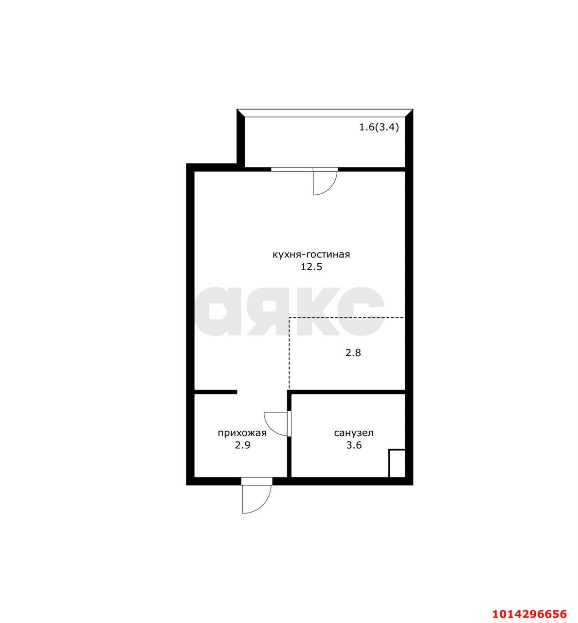 Фото №5: Студия 22 м² - Краснодар, жилой комплекс Спортивная Деревня, ул. имени Генерала Корнилова, 12к1