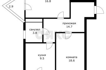 Фото №4: 2-комнатная квартира 69 м² - Краснодар, мкр. жилой комплекс Седьмой Континент, ул. Совхозная, 1к4