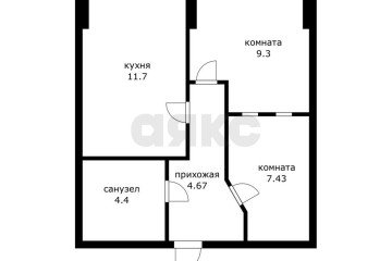 Фото №2: 1-комнатная квартира 38 м² - Краснодар, мкр. Фестивальный, ул. Сергея Михалёва, 2А
