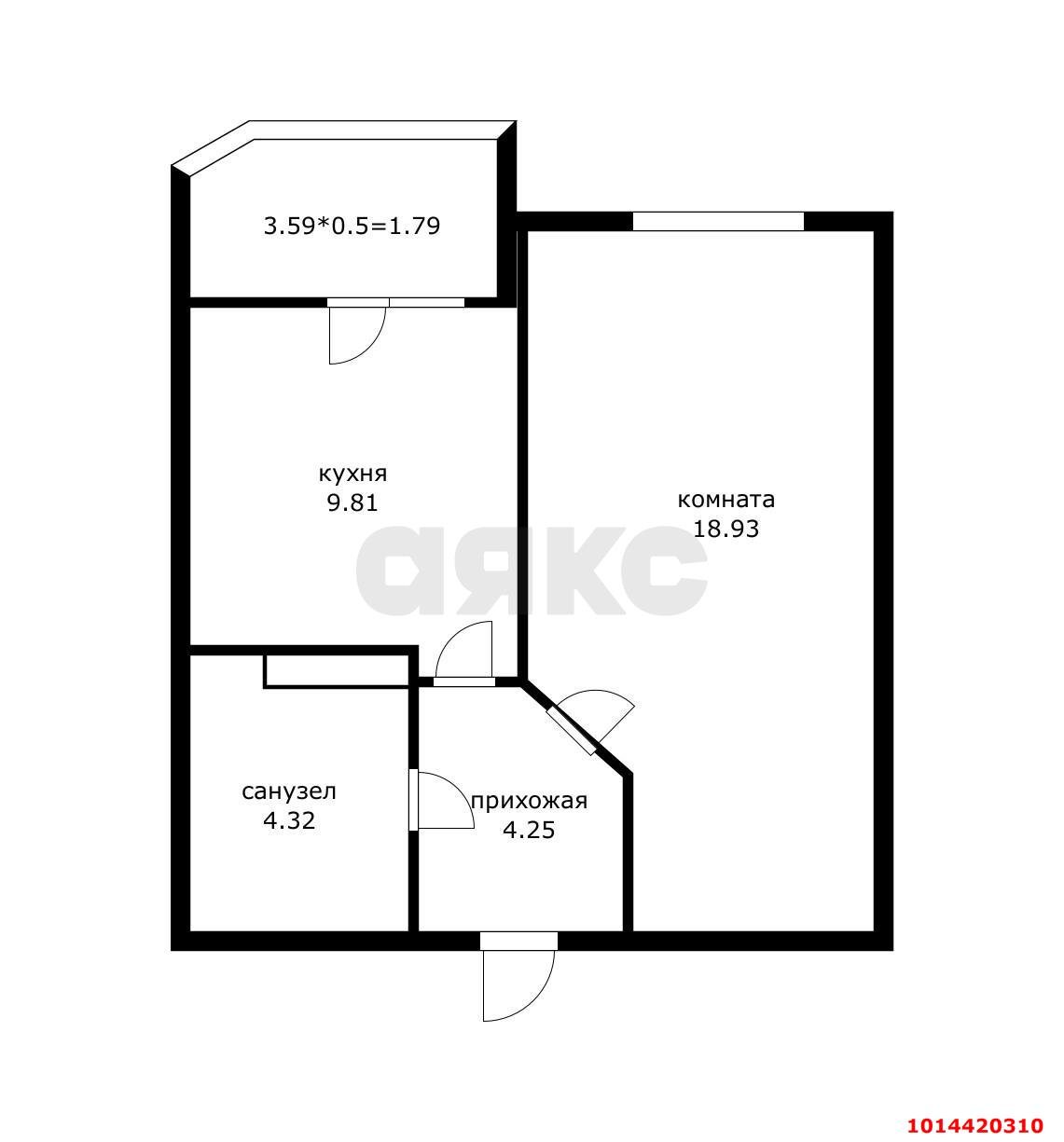 Фото №2: 1-комнатная квартира 42 м² - Краснодар, Достояние, ул. Конгрессная, 33