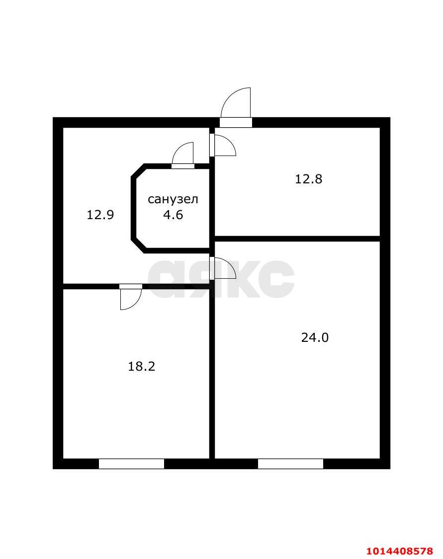 Фото №15: 2-комнатная квартира 72 м² - Краснодар, Новый, ул. Каменная, 2/1