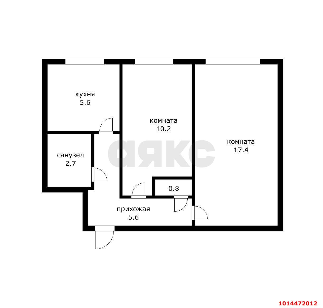 Фото №20: 2-комнатная квартира 41 м² - Краснодар, Черёмушки, ул. Стасова, 158