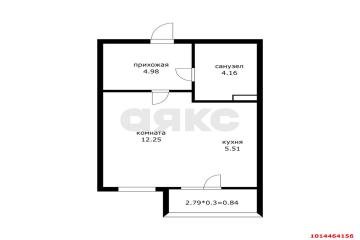 Фото №1: Студия 27 м² - Краснодар, мкр. ЖК Красная Площадь, ул. Конгрессная, 19/1к2