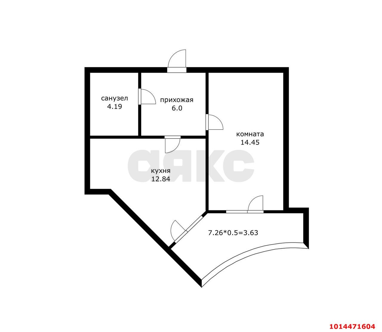Фото №9: 1-комнатная квартира 45 м² - Краснодар, Достояние, ул. им. Мурата Ахеджака, 10АсА