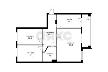 Фото №3: 3-комнатная квартира 125 м² - Краснодар, мкр. Юбилейный, пр-кт Чекистов, 42