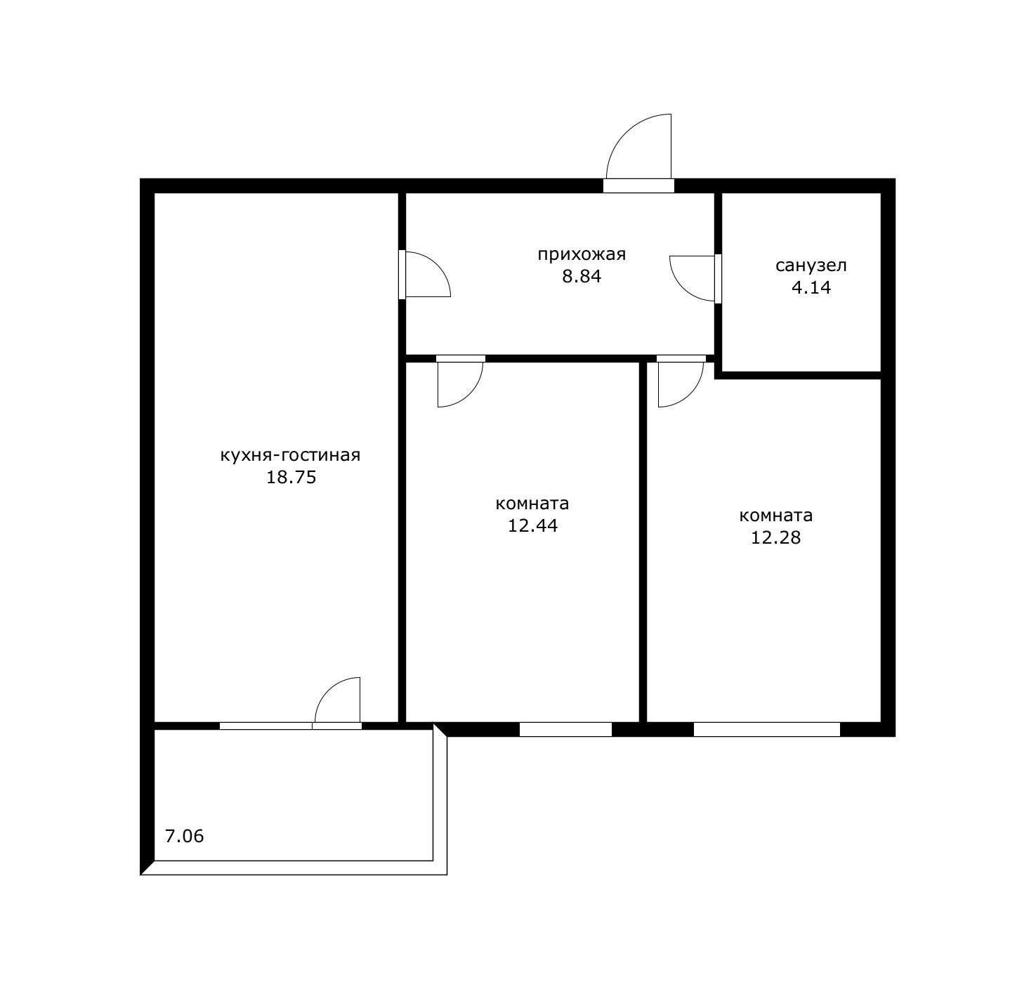 Фото №17: 2-комнатная квартира 63 м² - Краснодар, Прикубанский внутригородской округ, мкр. Любимово, 18