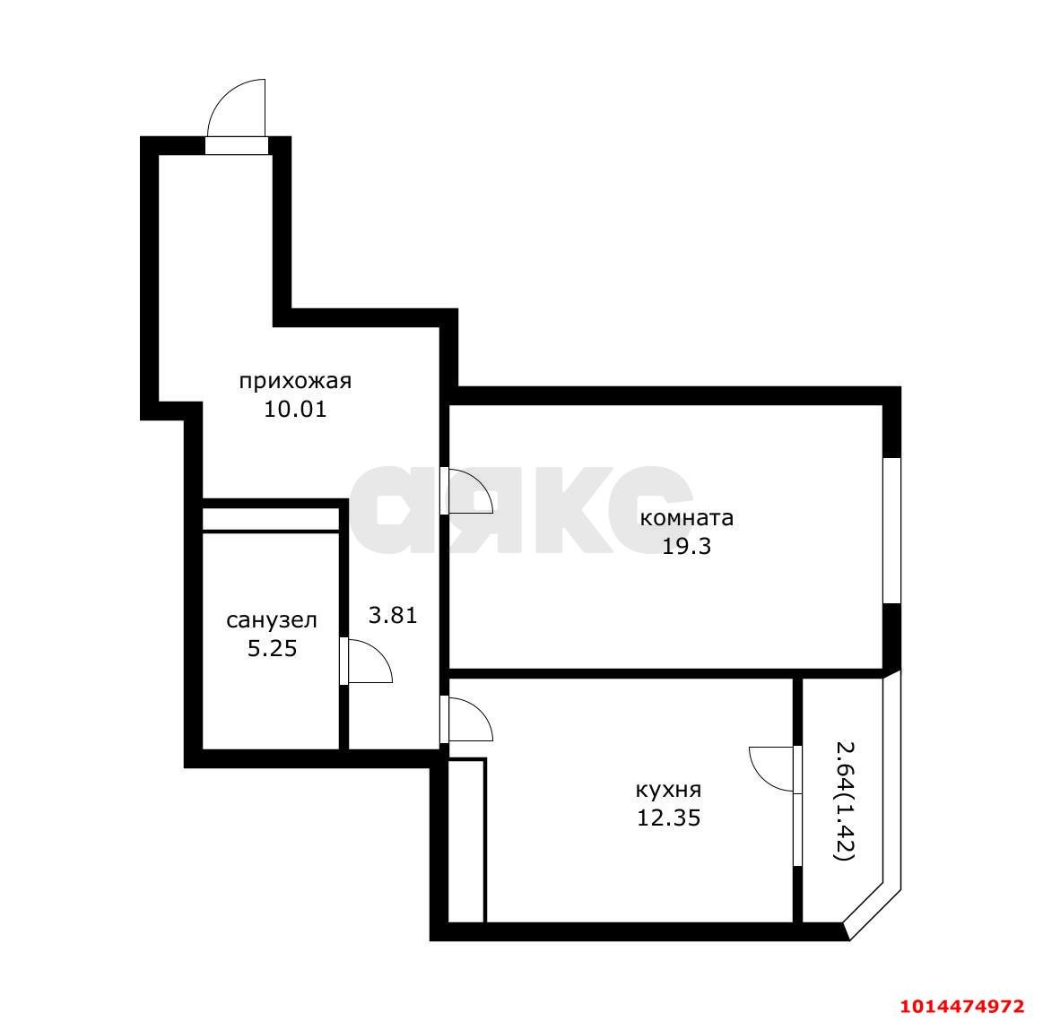 Фото №10: 1-комнатная квартира 51 м² - Краснодар, имени Маршала Жукова, ул. Александра Покрышкина, 2/1