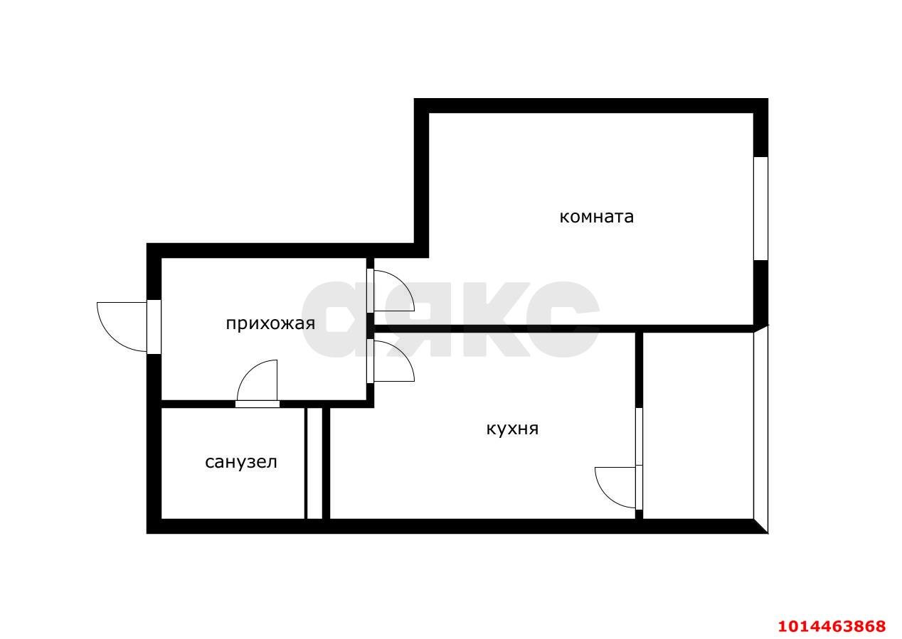 Фото №9: 1-комнатная квартира 38 м² - Краснодар, Авиагородок, ул. Круговая, 4/4