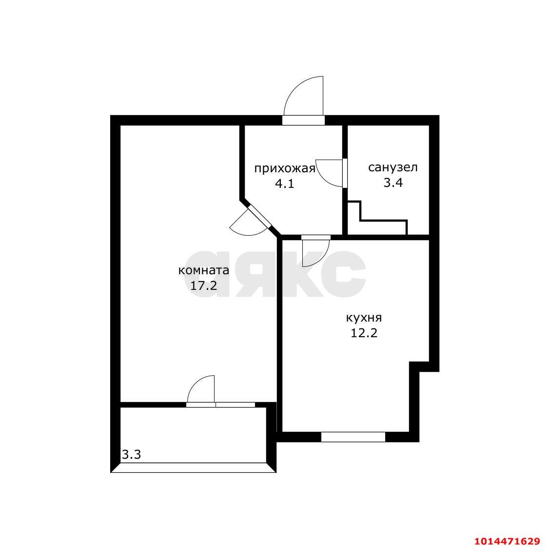 Фото №12: 1-комнатная квартира 36 м² - Краснодар, жилой комплекс Облака, ул. имени Генерала Корнилова, 9
