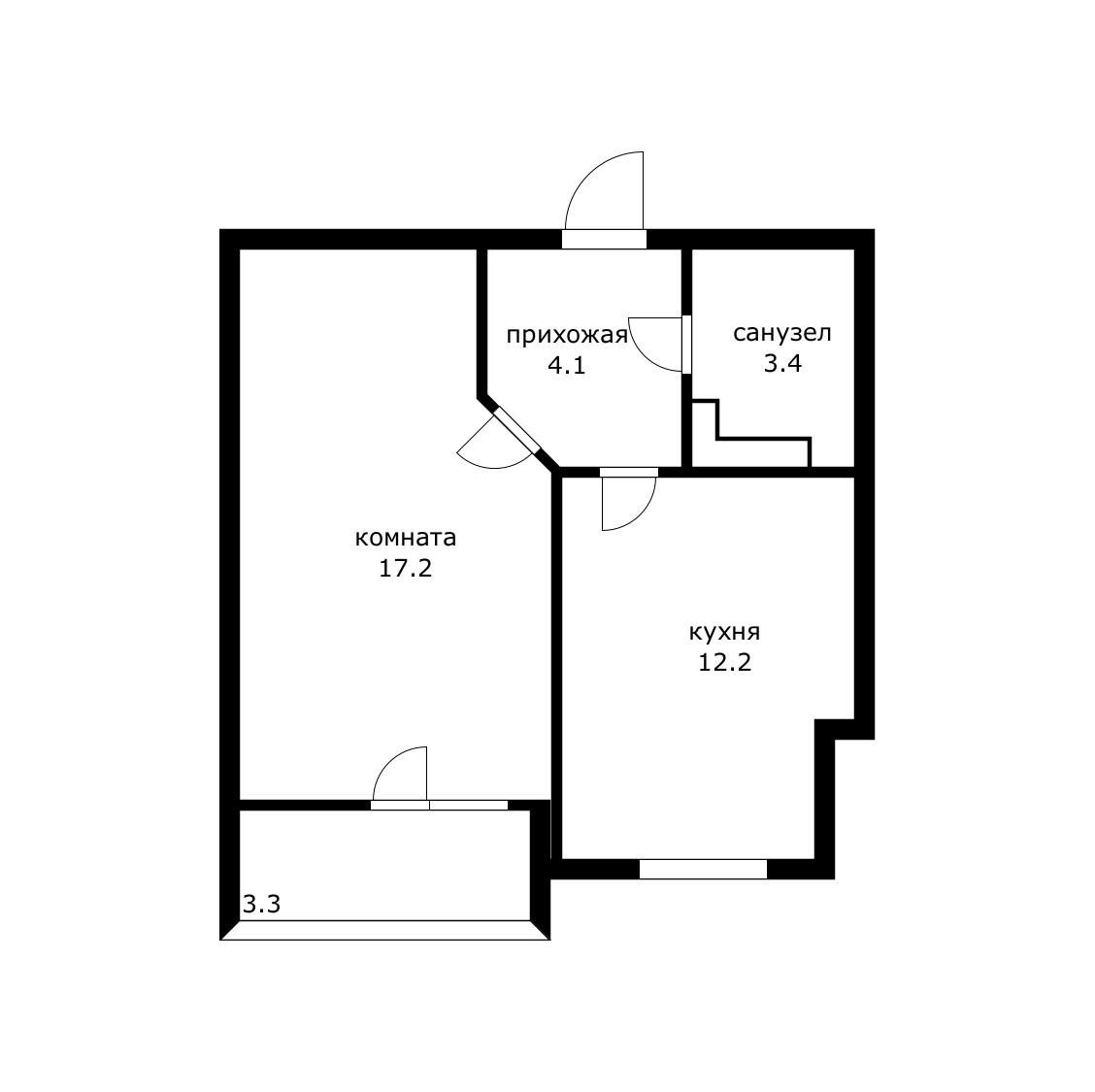 Фото №12: 1-комнатная квартира 36 м² - Краснодар, Прикубанский внутригородской округ, мкр. жилой комплекс Облака, ул. имени Генерала Корнилова, 9