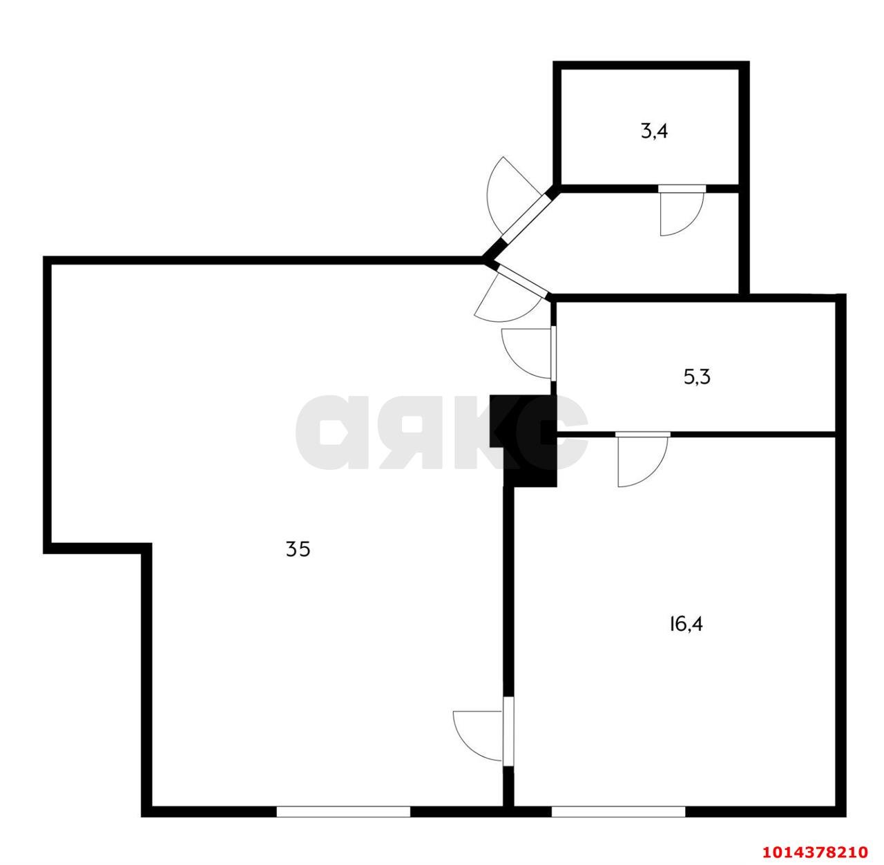 Фото №14: 2-комнатная квартира 64 м² - Краснодар, Центральный, ул. Щорса, 5
