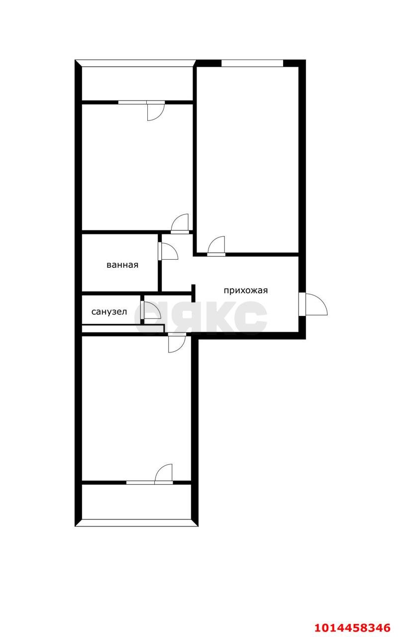 Фото №3: 2-комнатная квартира 70 м² - Краснодар, Молодёжный, ул. Душистая, 43
