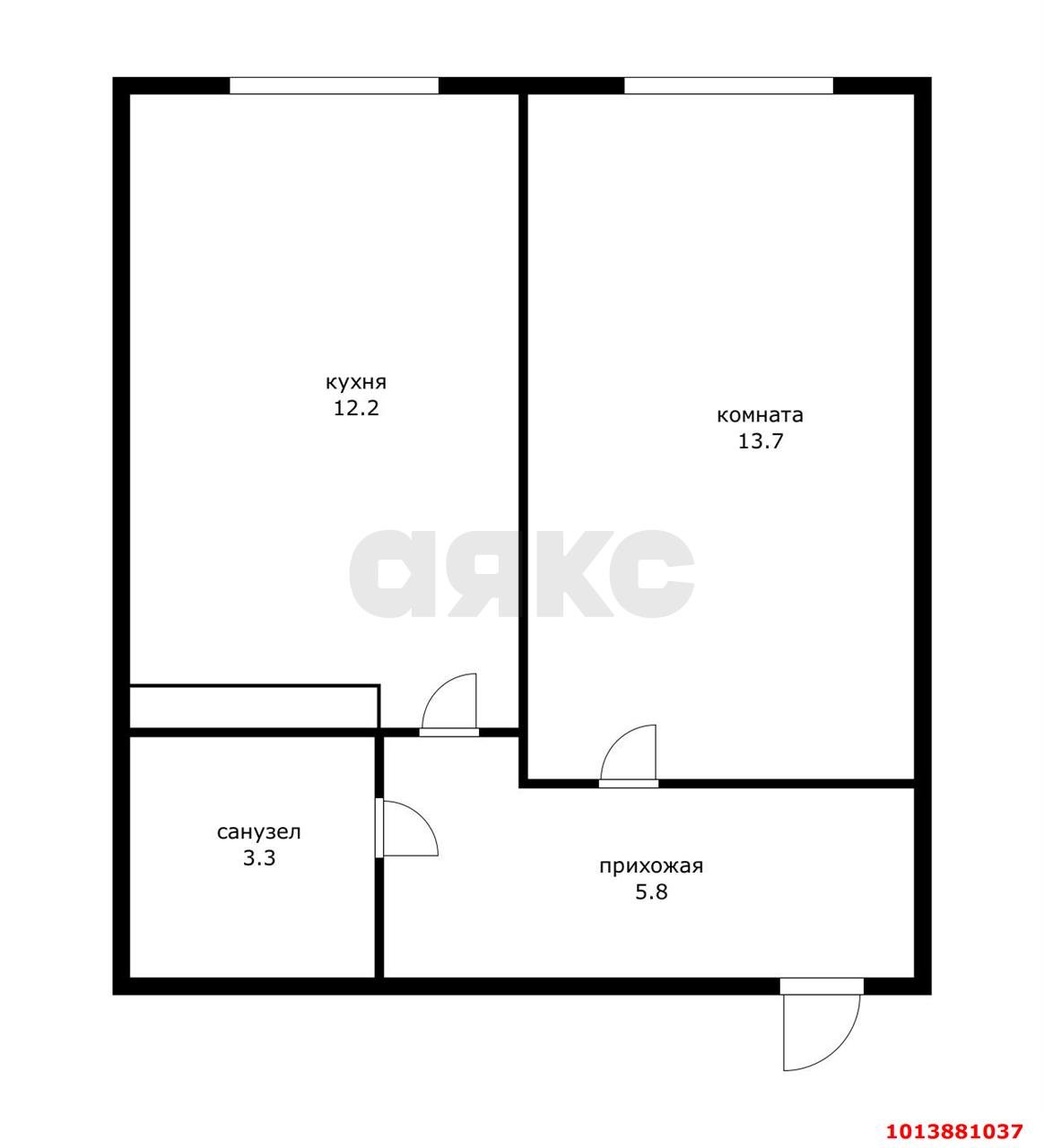 Фото №7: 1-комнатная квартира 36 м² - Краснодар, Прикубанский внутригородской округ, мкр. жилой комплекс Самолёт-6