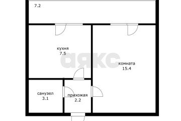 Фото №3: 1-комнатная квартира 35 м² - Новая Адыгея, мкр. жилой комплекс Виноград 2, ул. Бжегокайская, 25/1к9