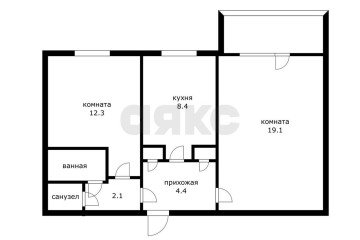Фото №1: 2-комнатная квартира 52 м² - Краснодар, мкр. Комсомольский, ул. Сормовская, 205