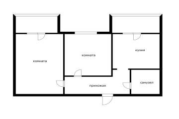 Фото №3: 2-комнатная квартира 43 м² - Новая Адыгея, мкр. жилой комплекс Дарград, ул. Тургеневское шоссе, 33/2к28