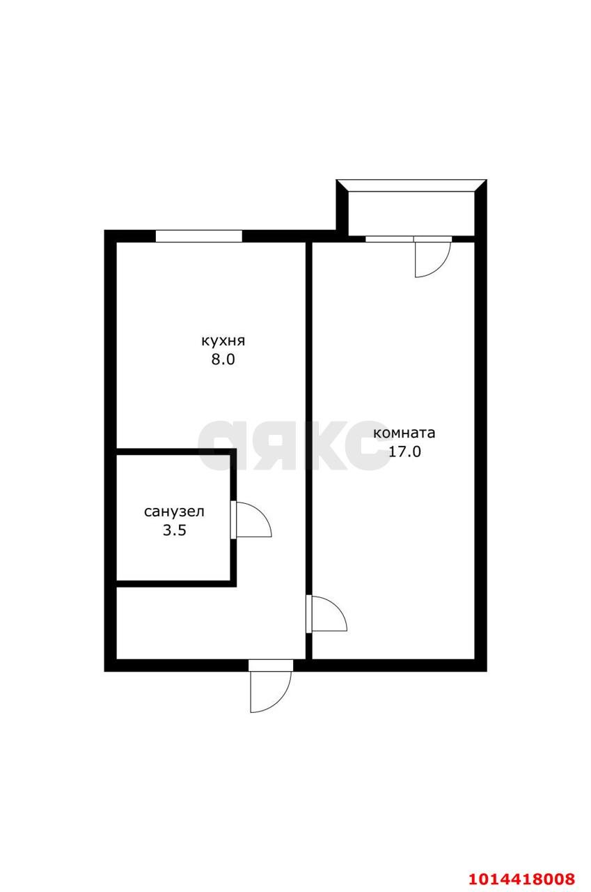 Фото №6: 1-комнатная квартира 33 м² - Краснодар, Комсомольский, ул. Уральская, 180