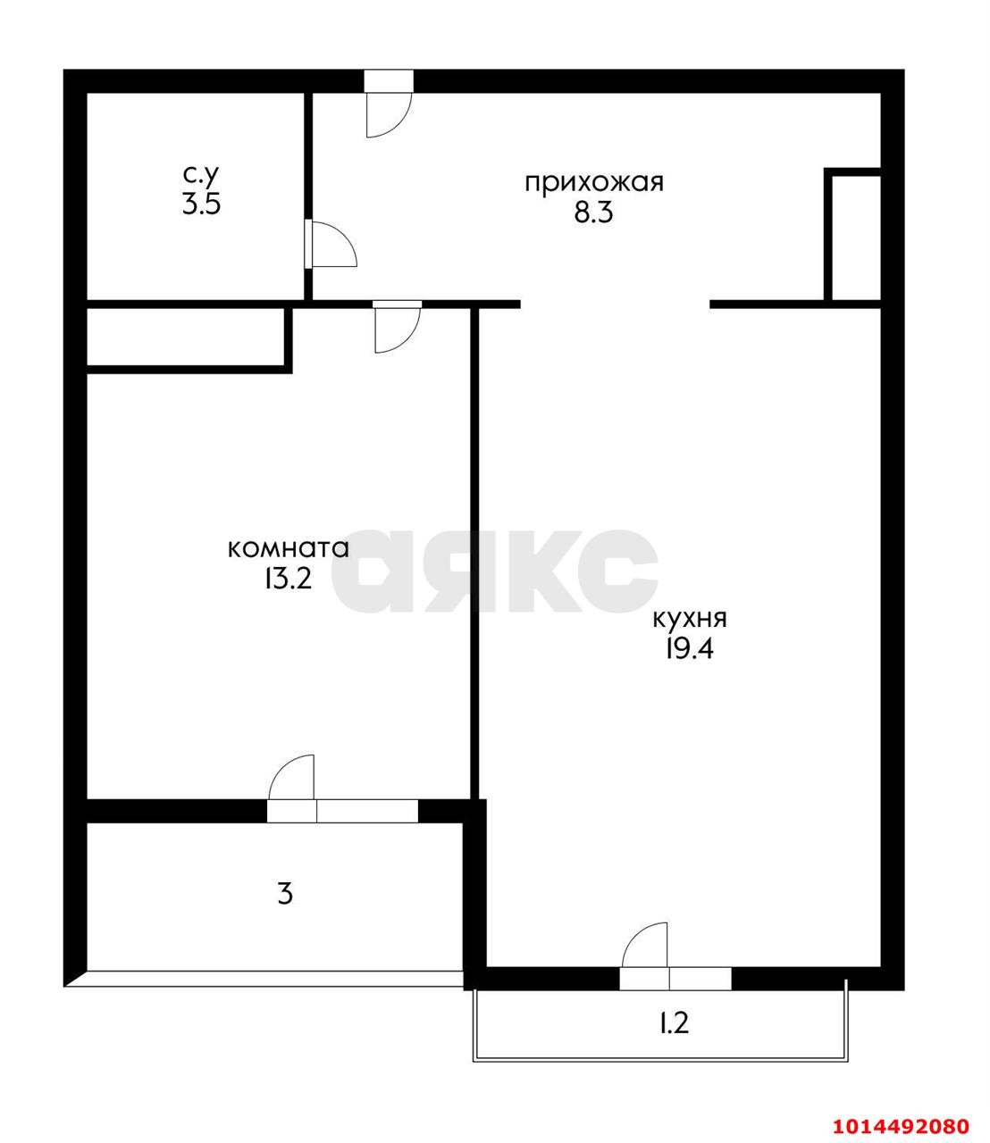 Фото №16: 1-комнатная квартира 47 м² - Краснодар, Солнечный, ул. Архитектора Петина, 18/1