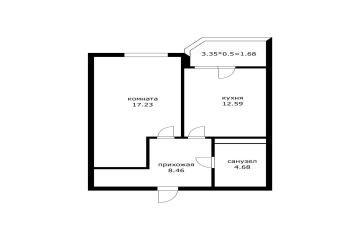 Фото №5: 1-комнатная квартира 44 м² - Краснодар, мкр. ЖК Лучший, ул. Ростовское шоссе, 30/6