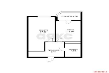 Фото №5: 1-комнатная квартира 46 м² - Краснодар, мкр. ЖК Лучший, ул. Ростовское шоссе, 30/6