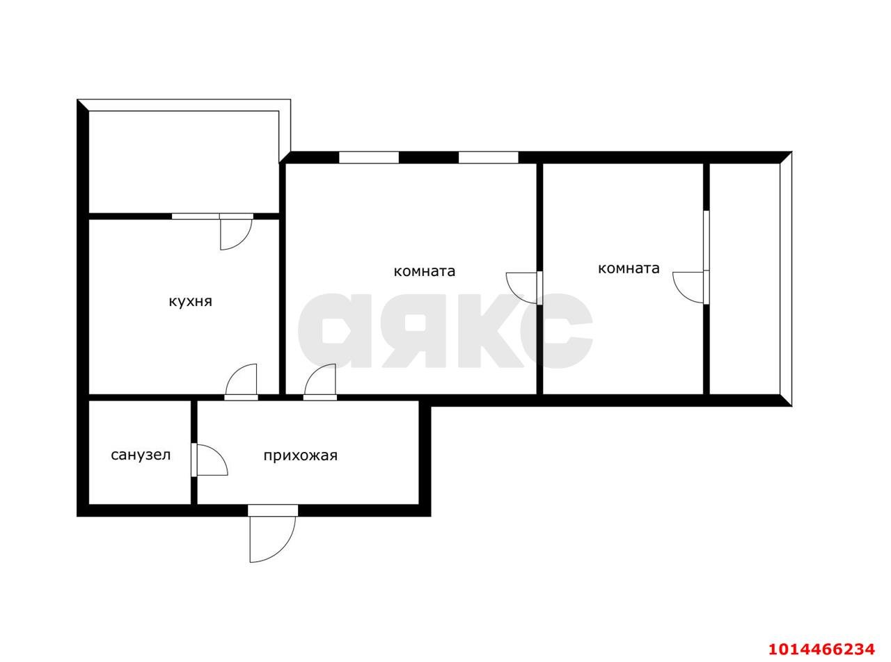 Фото №1: 2-комнатная квартира 65 м² - Краснодар, Любимово, 18