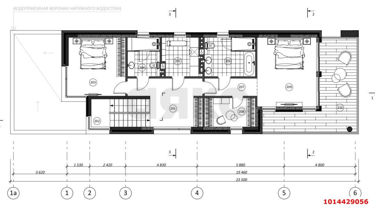 Фото №6: Дом <span class="whitespace-nowrap">220 м²</span> <span class="whitespace-nowrap">+ 4 сот.</span>, <span class="whitespace-nowrap">2 эт.</span> - ДНТ Рублёвский-2, Карасунский внутригородской округ, мкр. территория Хуторская, ул. Усадебная