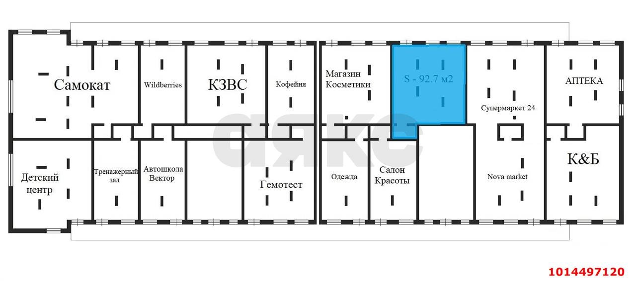 Фото №9: Коммерция 92 м² - Краснодар, Молодёжный, Прикубанский внутригородской округ, мкр. жилой комплекс Абрикос, ул. 5-я Дорожная, 68к2