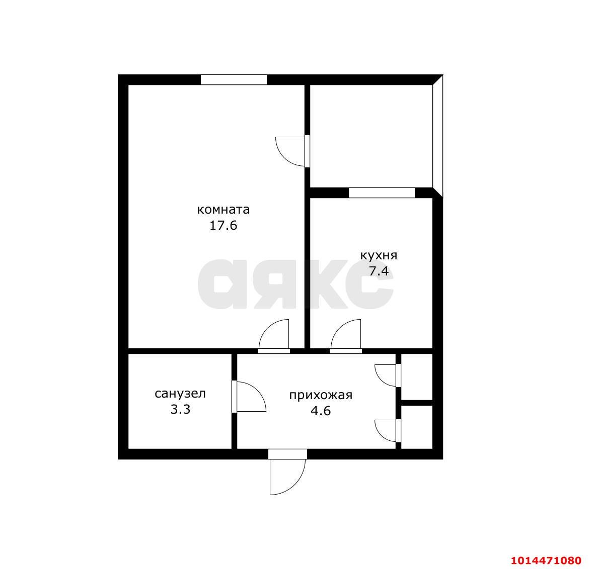 Фото №8: 1-комнатная квартира 34 м² - Краснодар, Центральный, ул. Красина, 1