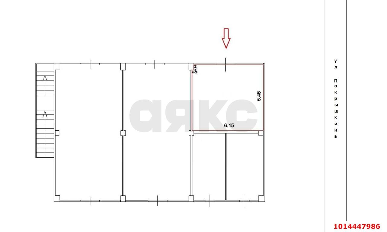 Фото №1: Торговое помещение 34 м² - Краснодар, имени Маршала Жукова
